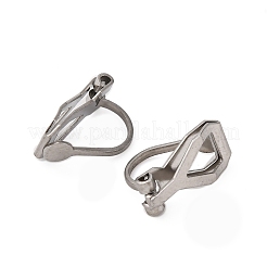 Фурнитура для сережек-клипс из хирургической нержавеющей стали 316 STAS-P397-02P