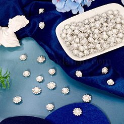 200 шт. 2 стиля цветочный сплав стеклянный пришивной стразы FIND-TA0006-31