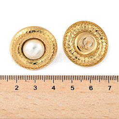 Пластиковые серьги-гвоздики из нержавеющей стали 304 EJEW-D309-02G