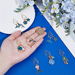 8 шт. металлические скрепки для бумаг AJEW-OC00034