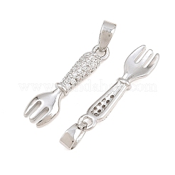 Pendentifs en laiton zircon cubique transparent&nbsp;CU-CBA9AB3-20P