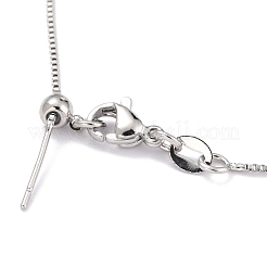 Collana con pendente in ottone con zirconia cubica&nbsp;NJEW-B079-03