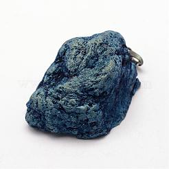 Гальванизированный природный геод дружий агат большие подвески&nbsp;G-K174-05