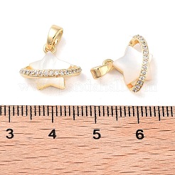 Латунные микропаве прозрачные подвески с фианитом KK-B102-29G