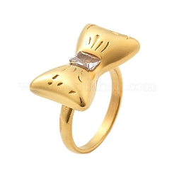 Кольца для пальцев из нержавеющей стали 304 со стеклом RJEW-Q012-22G