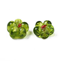 Argento fatti a mano in vetro murano lamina perline&nbsp;FOIL-T001-02C