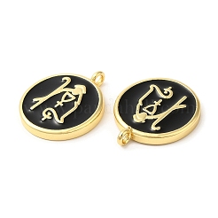 Кулоны из экологически чистой латуни с эмалью&nbsp;KK-M246-34G-01