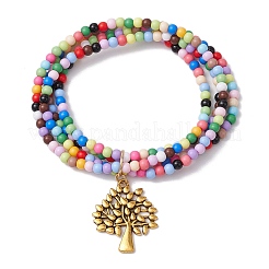 3 Stück 3 Stile Acryl-Stretch-Armbänder&nbsp;BJEW-JB11029