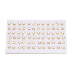 Серьги-гвоздики из латуни и натурального жемчуга&nbsp;PEAR-N020-WX03