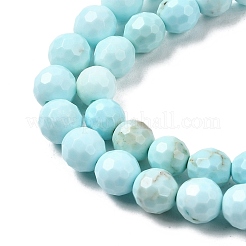 Бусины из натурального магнезита&nbsp;G-P598-E-6mm-01