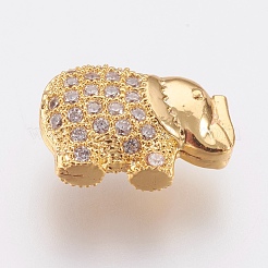 Perline zirconi micro pave  in ottone&nbsp;ZIRC-F083-080G-RS