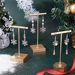 DIY-Sets zur Herstellung weihnachtlicher Schneeflocken-Ohrhänger&nbsp;DIY-SC0019-34
