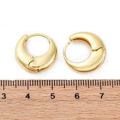 Толстые серьги-кольца из латуни с покрытием стойки для мужчин и женщин&nbsp;LS-EJEW-F288-06G