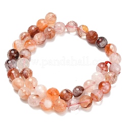 Нити бусин из натурального красного гематоидного кварца/железистого кварца класса А&nbsp;G-L642-F03-10mm