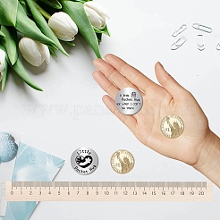 201 памятная монета из нержавеющей стали AJEW-CN0002-24H