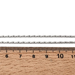1.3 mm lange Boston-Gliederketten aus Edelstahl 304 für Damen und Herren&nbsp;NJEW-Z115-12P-01