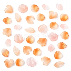 120 шт. 6-х стилевые подвески из окрашенного распылением стекла GLAA-FS0002-20