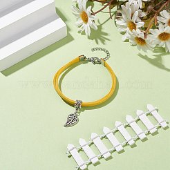 Bracciale multifilo in finta pelle scamosciata con charm da donna&nbsp;BJEW-JB07687