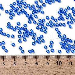 MIYUKIラウンドロカイユビーズ  日本製シードビーズ  （rr150)透明サファイア  8/0  3mm  穴：1mm  約422~455PCS /ボトル  10 G /ボトル&nbsp;SEED-JP0009-RR0150