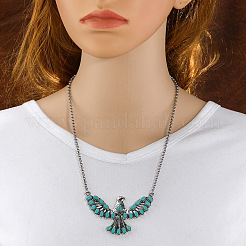 Женские ожерелья с подвеской в виде орла из синтетической бирюзы FS-WG1B8B9-01