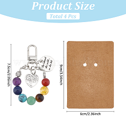 4 шт. подвеска из сплава и натуральных и синтетических драгоценных камней HJEW-MA00012