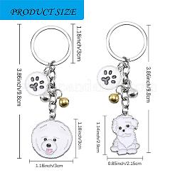 Wewaysmile 2 шт. брелок для ключей в виде собаки JX798A