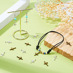 160 шт. 2 цвета подвески из сплава в тибетском стиле TIBE-DC0001-21