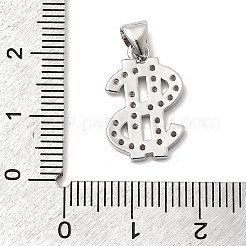Messing micro pave klare zirkonia anhänger&nbsp;KK-F940-03P