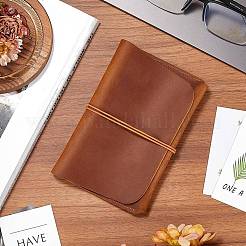 Прямоугольная кожаная обложка для путешествий на паспорт AJEW-WH20007-03C