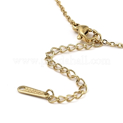 Ожерелья с подвеской из латуни с микро-паве и кубическим цирконием в форме цветка NJEW-E105-15KCG