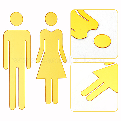 Акриловые наклейки для унитаза DIY-WH0569-66A-03