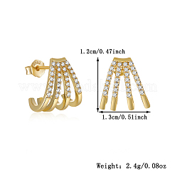 Элегантные серьги-гвоздики из стерлингового серебра в форме когтя s925 OZ6040