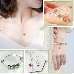 40шт. 4-х стильная латунная рамка для бусин KK-PH0005-06