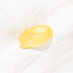 猫の目の指輪  女性用プレーンバンドリング  ゴールド  6mm  内径：18mm&nbsp;RJEW-G363-01B-16