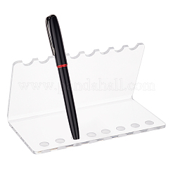 Stiftständer aus transparentem Acryl mit 8 Loch&nbsp;ODIS-WH0001-29