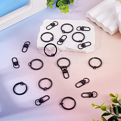 10 Stück Karabinerhaken mit Einbrennlackierung aus Zinklegierung&nbsp;FIND-TADJ0001-27A