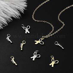 8шт 4 стиля латунные подвески&nbsp;KK-CJ0004-13