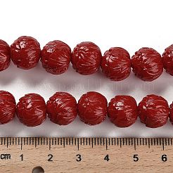 Нити резных бусин из синтетического коралла CORA-H003-03