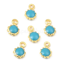 Латунь эмаль подвески&nbsp;KK-K337-07G