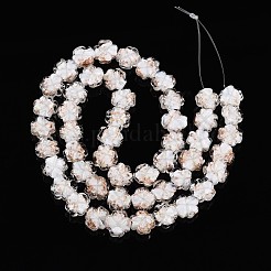 Светящиеся стеклянные бусины ручной работы из золотой фольги FOIL-N029-01A