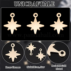 30 шт. Латунные подвески&nbsp;KK-UN0002-11