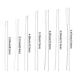 7 шт. 7 стиля нитки для вышивания из нержавеющей стали прямого шитья&nbsp;FIND-YWC0014-004