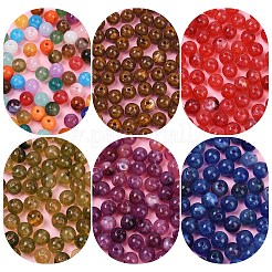 170 шт. круглые акриловые бусины с имитацией драгоценных камней OACR-YW0002-16