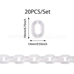 20 pz connettori rapidi in acrilico trasparente&nbsp;OACR-TADJ0001-03B