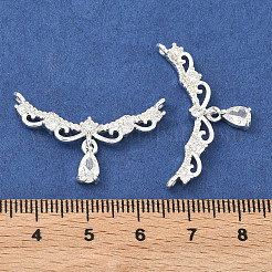 Messing micro pave klare zirkonia anhänger&nbsp;KK-M294-21S