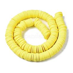 Плоские круглые бусины из глины ручной работы полимерные&nbsp;CLAY-R067-12mm-22