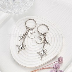 Брелок из сплава звезд и луны KEYC-SW00014-04