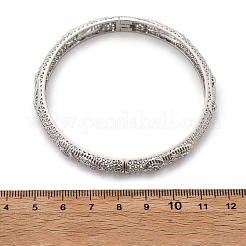 Латунные браслеты с микропаве из кубического циркония для женщин&nbsp;BJEW-D313-02P