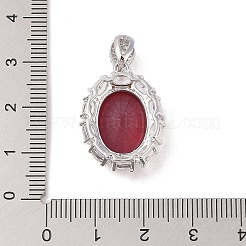 Cremagliera placcatura micro ottone spianare pendenti zirconi&nbsp;ZIRC-I066-02P-01