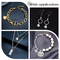 28 шт. подвески из нержавеющей стали 304 двух цветов&nbsp;STAS-UN0037-04